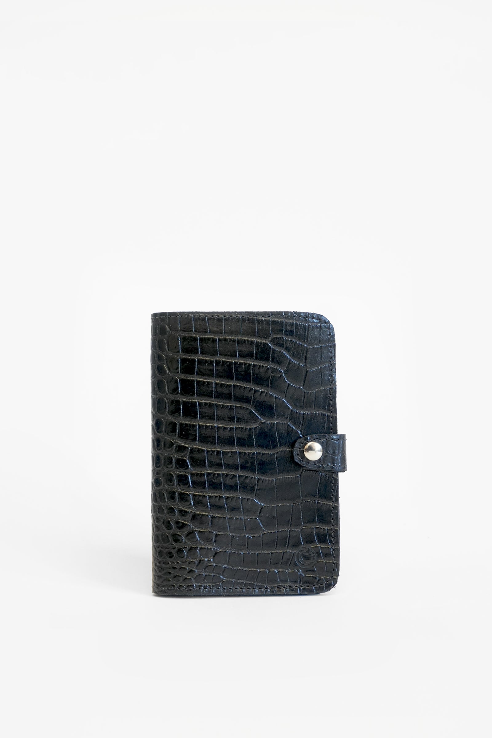 Portapasaporte N.2 - Negro Croco