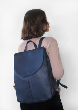 Mochila N.9 - Azul Marino Grano