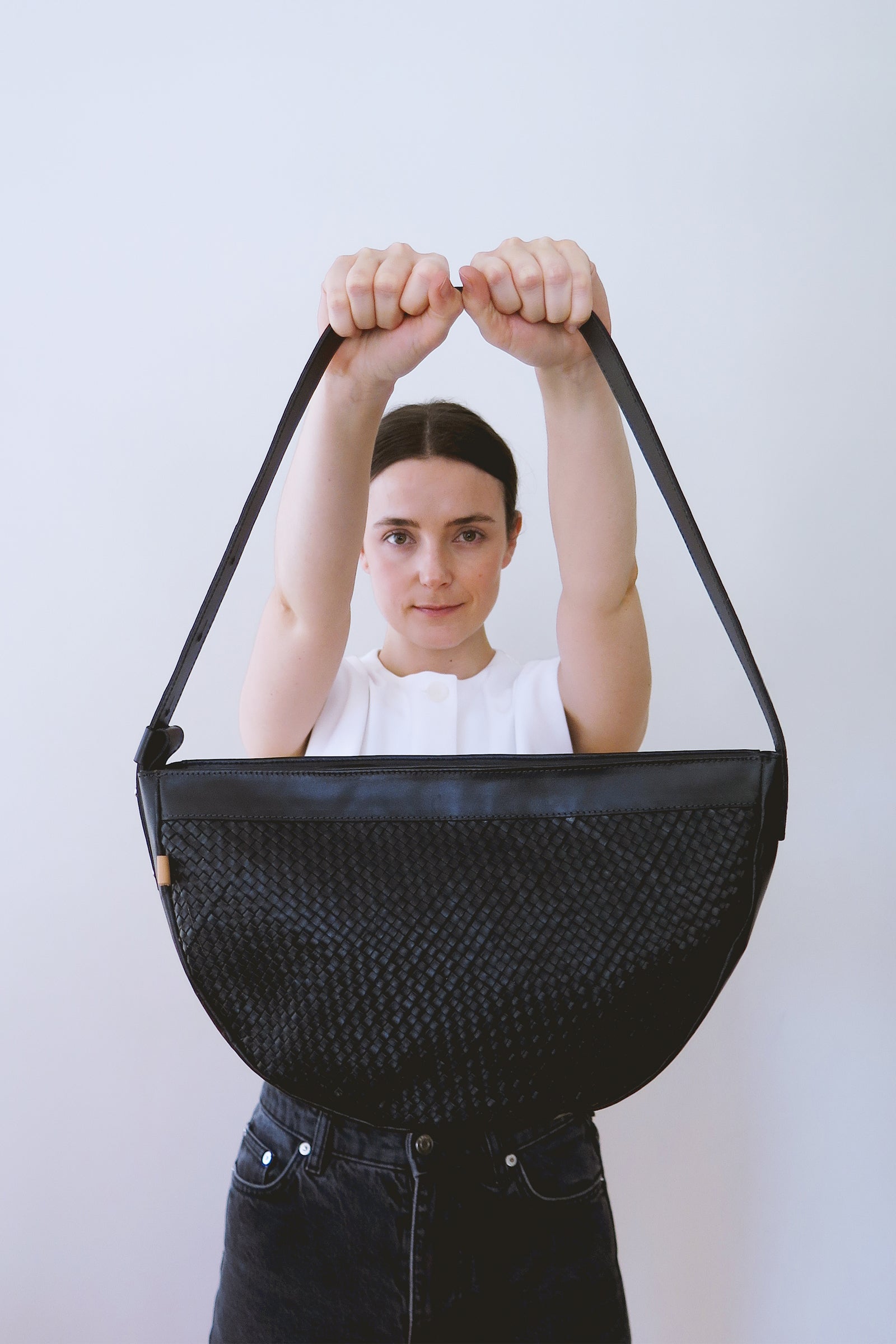 Cartera N.46 - Negro Trenzado
