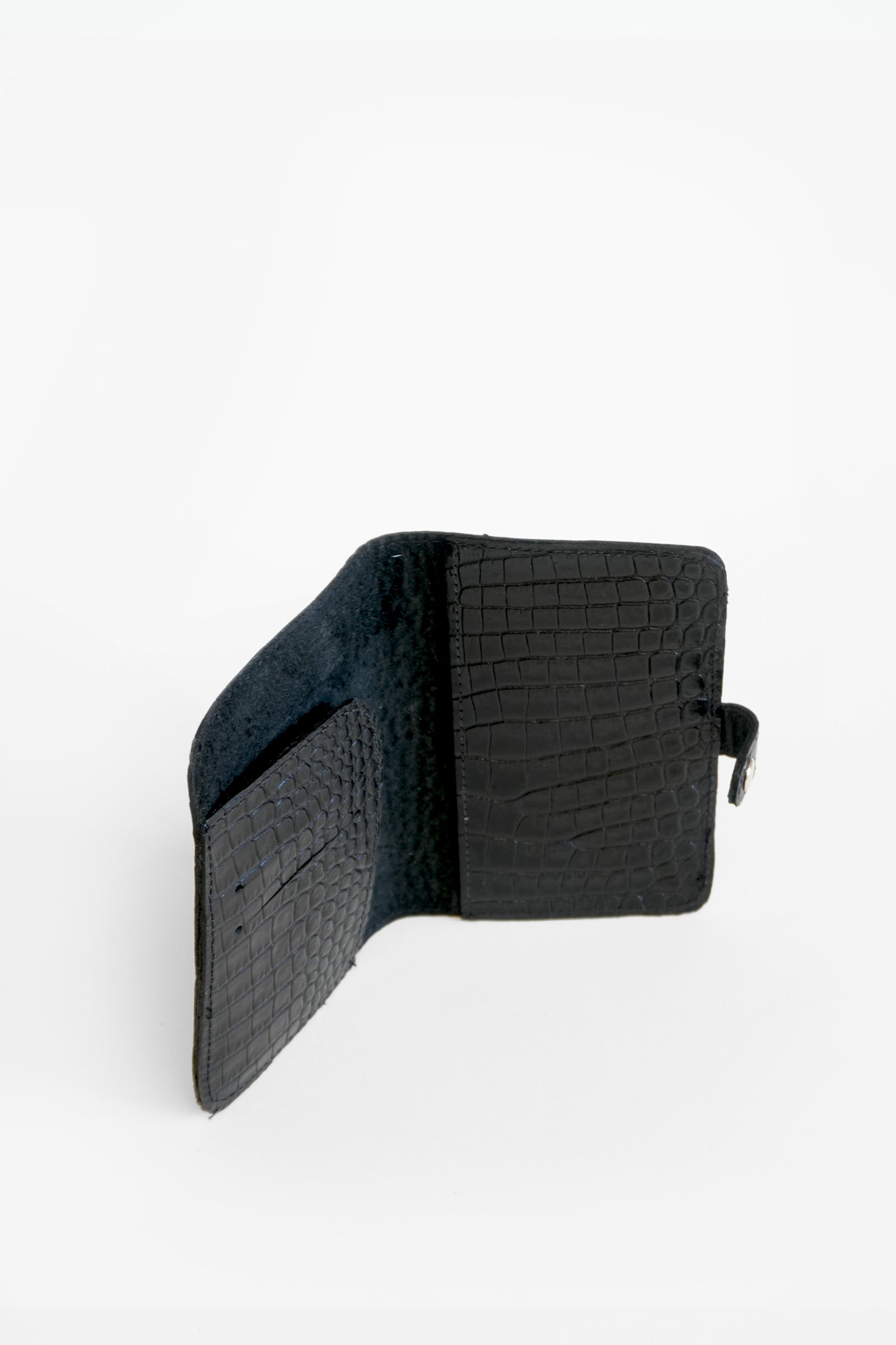 Portapasaporte N.2 - Negro Croco
