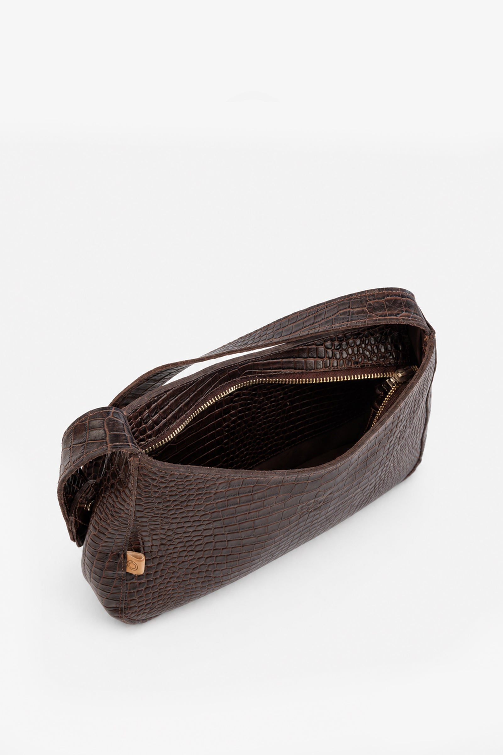 PRE-ORDER Cartera N.35 - Chocolate Croco